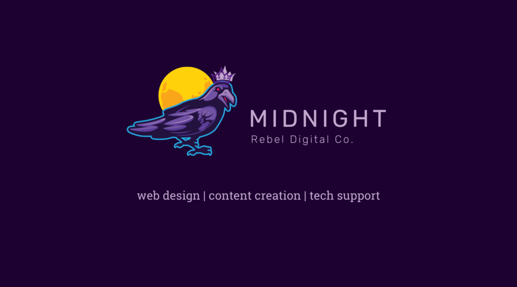 Midnight Rebel Digital Night Crow Logo web website design services